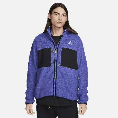 Shop Nike Men's  Acg "arctic Wolf" Full-zip Top In Purple