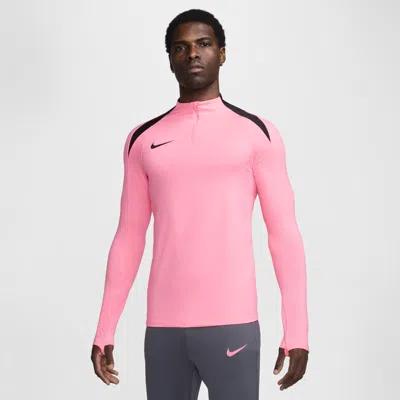 Shop Nike Men's Strike Dri-fit Soccer 1/2-zip Drill Top In Pink