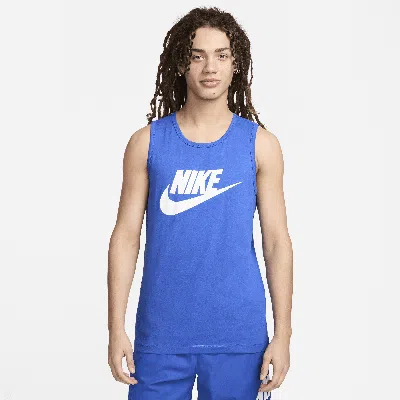Shop Nike Men's  Sportswear Tank Top In Blue