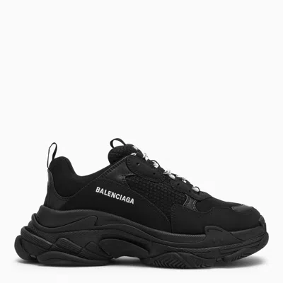 Shop Balenciaga Black Triple S Sneakers