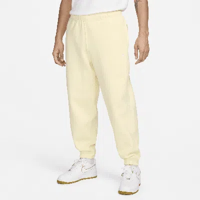 Shop Nike Men's Solo Swoosh Fleece Pants In Brown