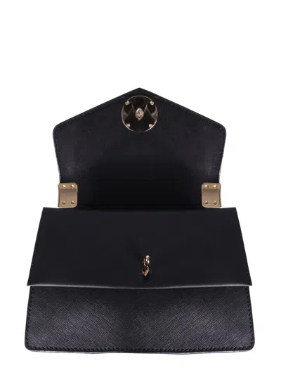 Shop Michael Kors Greenwich Shoulder Bag In Black