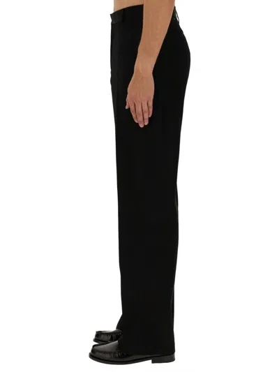 Shop Versace Formal Pants In Black