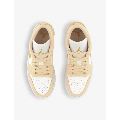 Nike Jordan Women's Air Retro 1 Low Casual Shoes In Sail Yellow Ochre