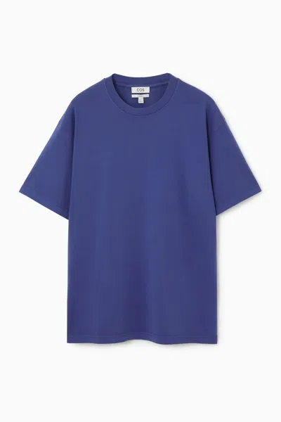 Shop Cos Slouched T-shirt In Blue