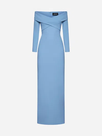 Shop Solace London Galia Maxi Dress In Bluebell