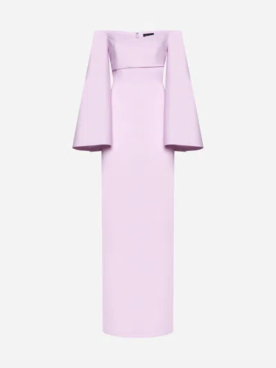 Shop Solace London Eliana Maxi Dress In Blush