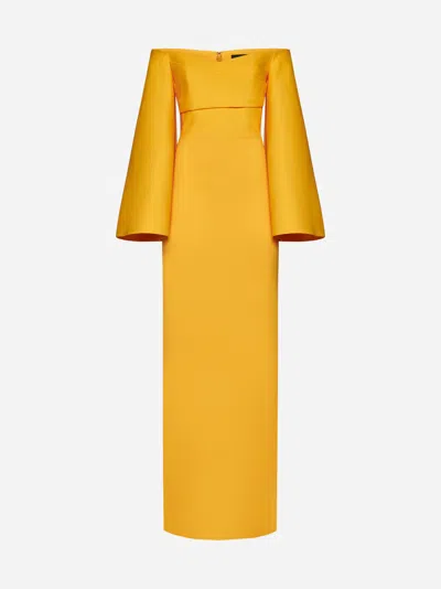 Shop Solace London Eliana Maxi Dress In Orange