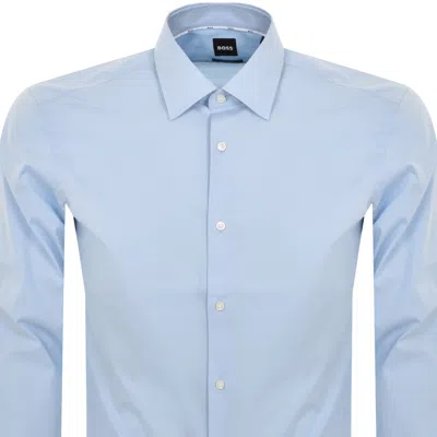 Shop Boss Business Boss H Joe Kent Long Sleeved Shirt Blue