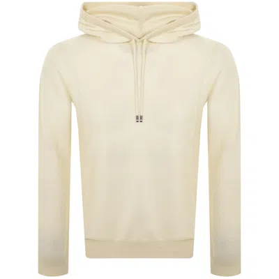 Shop Boss Business Boss Trapani Knit Hoodie White