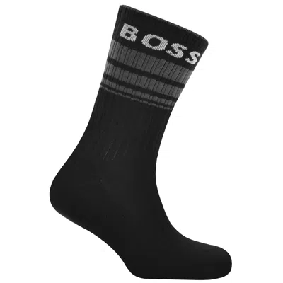 Shop Boss Business Boss Bodywear Three Pack Logo Socks In Black
