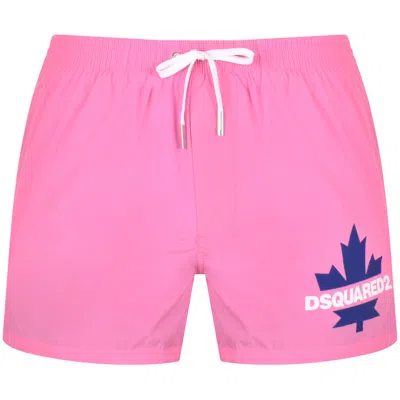 Shop Dsquared2 Swim Shorts Pink