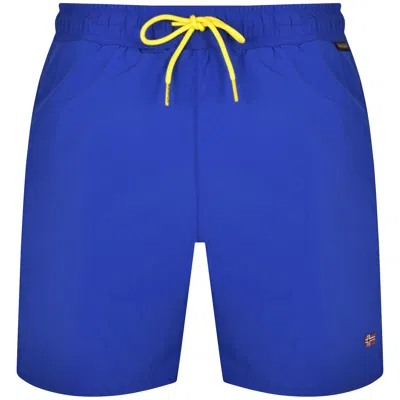 Shop Napapijri V Haldane Swim Shorts Blue