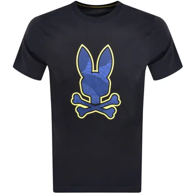 Shop Psycho Bunny Lenox Graphic T Shirt Navy
