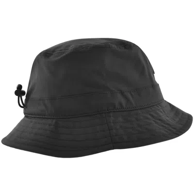 Shop Ea7 Emporio Armani Logo Bucket Hat Black
