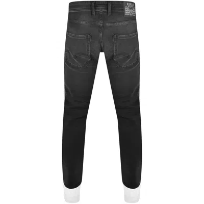 Shop Replay Grover Straight Jeans Black