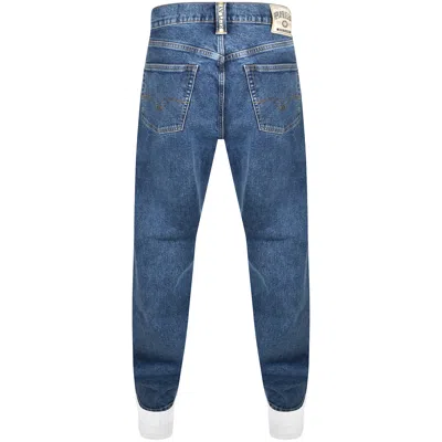 Shop Replay M9z1 Straight Jeans Mid Wash Blue