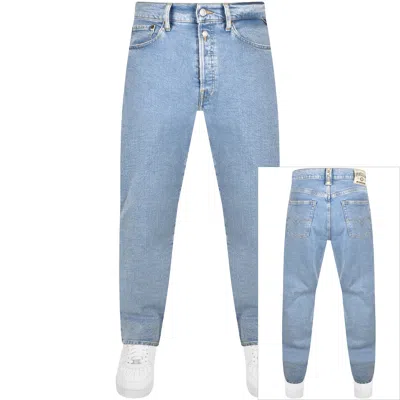 Shop Replay M9z1 Straight Jeans Light Wash Blue