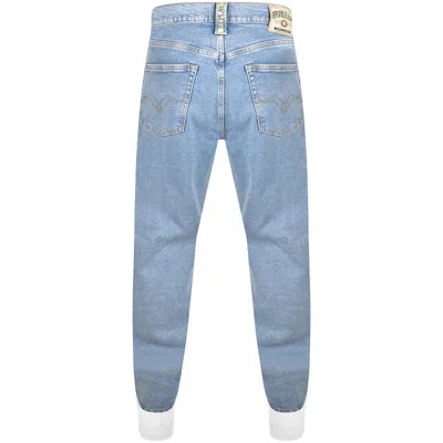 Shop Replay M9z1 Straight Jeans Light Wash Blue