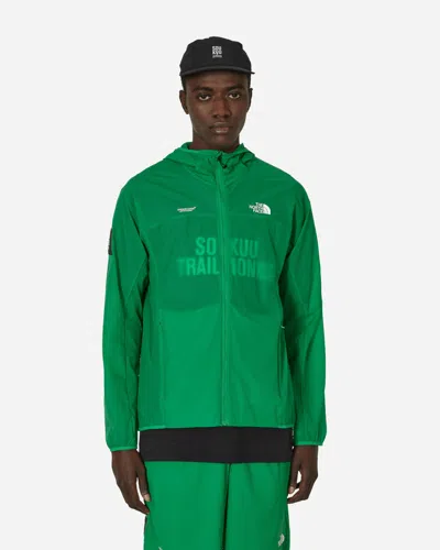 Shop The North Face Project X Undercover Soukuu Trail Run Packable Wind Jacket Fern In Green
