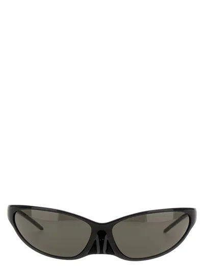 Shop Balenciaga Eyewear 4g Cat In Black