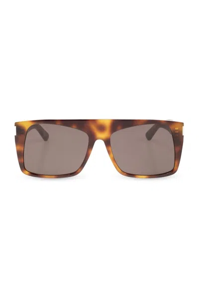Shop Saint Laurent Eyewear Sl 651 Vitti Square Frame Sunglasses In Multi