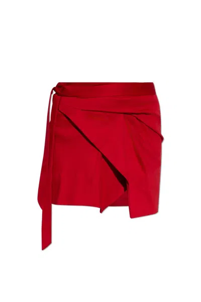 Shop Isabel Marant Berenice Mini Skirt In Red
