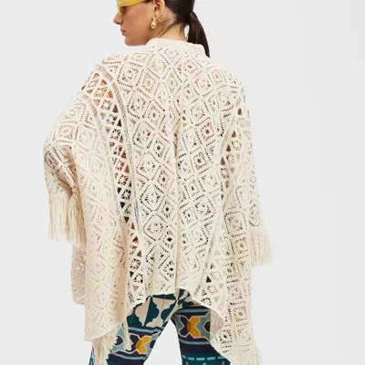 La Doublej Lacey Foulard Shirt In Plaza Cream In Plaza Cream