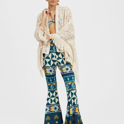 La Doublej Lacey Foulard Shirt In Plaza Cream In Plaza Cream