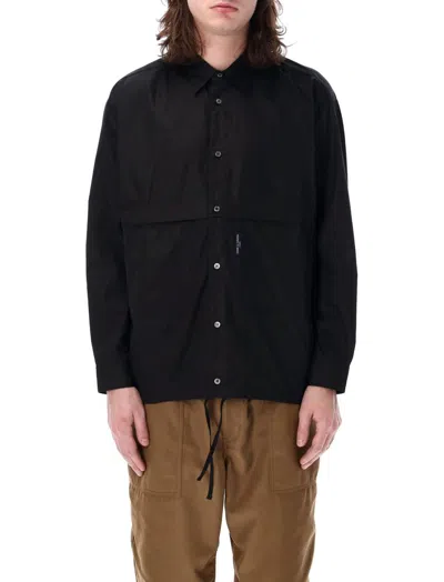 Shop Comme Des Garçons Homme Deux Comme Des Garçons Homme Buttoned Panelled Shirt In Black