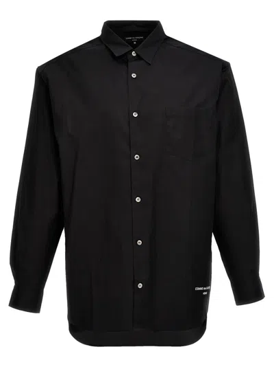 Shop Comme Des Garçons Homme Deux Comme Des Garçons Homme Logo Embroidered Shirt In Black