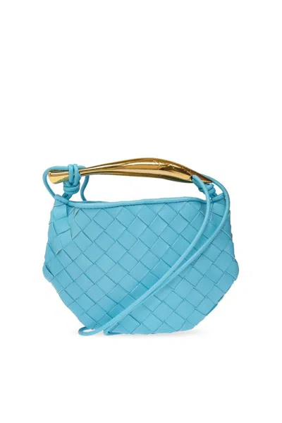 Shop Bottega Veneta Sardine Mini Shoulder Bag In Blue
