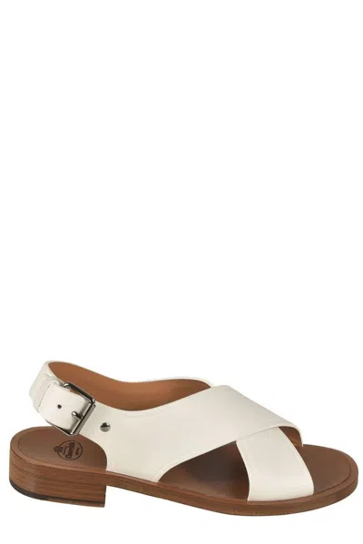 Shop Church's Crossover Strapped Sandals In White