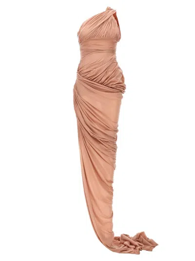 Shop Rick Owens Lido Draped Gown In Pink
