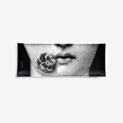 Shop Fornasetti Tray Tema E Variazioni N.137 In White/black