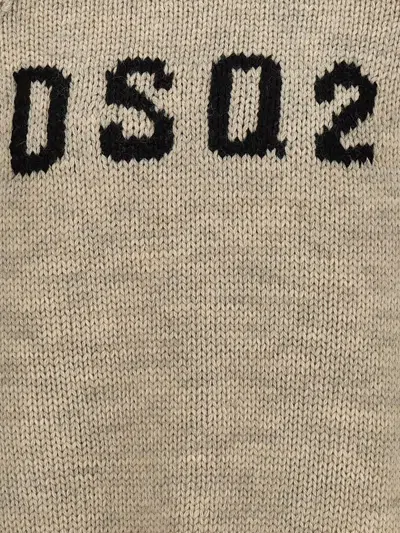 Dsquared2 Logo Sweater Sweater, Cardigans Gray In Gray