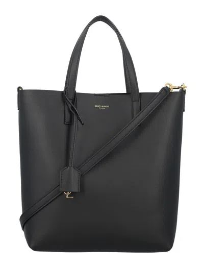 Shop Saint Laurent Bo Shopping Tote Bag In Black