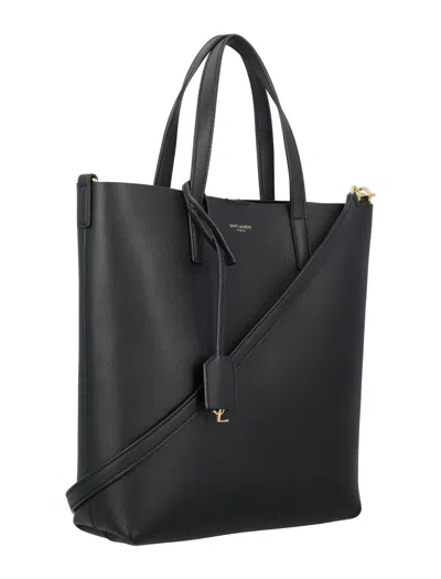 Shop Saint Laurent Bo Shopping Tote Bag In Black