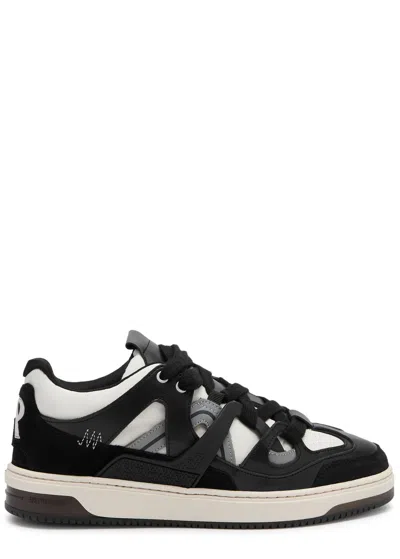 Shop Represent Bully Panelled Canvas Sneakers In Black