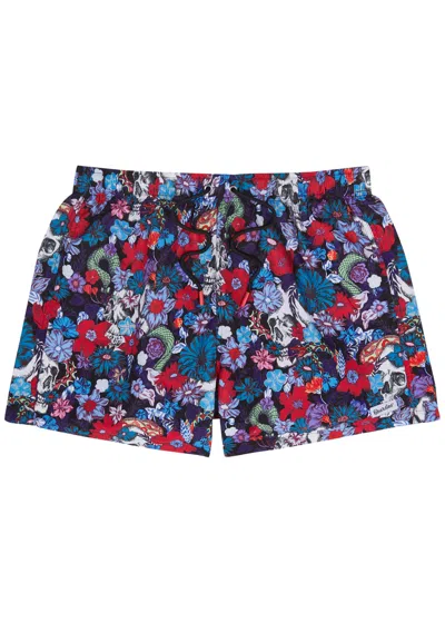 Shop Boardies Eden Printed Shell Swim Shorts In Multicoloured 1