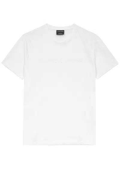 Shop Canada Goose Emersen Logo Cotton T-shirt In White