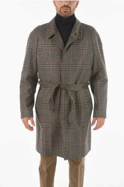Shop Corneliani Cc Collection Virgin Wool Cashmere Coat With Belt