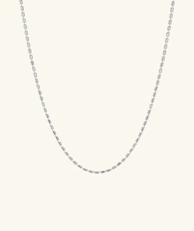 Shop Mejuri Barrel Link Chain Necklace Silver