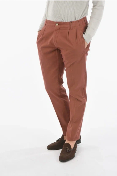 Shop Corneliani Id Double Pleat Belt Loops Trousers