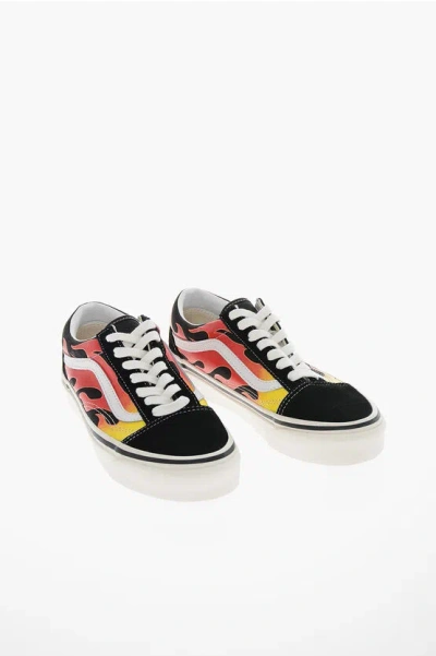 Shop Vans Anaheim Factory Leather And Fabric Old Skool 36 Sneakers Wit