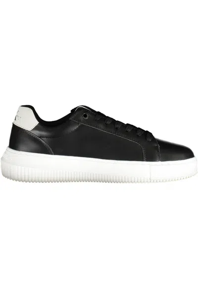 Shop Calvin Klein Black Polyester Sneaker