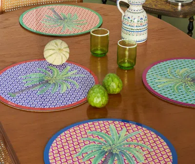 Lisa Corti Table Linens Green Uni In Green