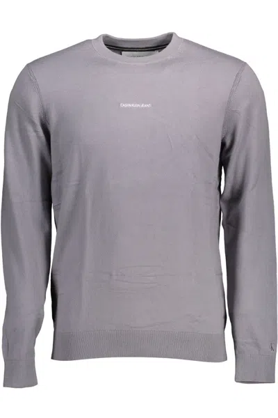 Shop Calvin Klein Gray Cotton Shirt