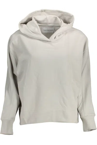 Shop Calvin Klein Gray Cotton Sweater