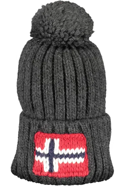 Shop Napapijri Gray Wool Hats & Cap